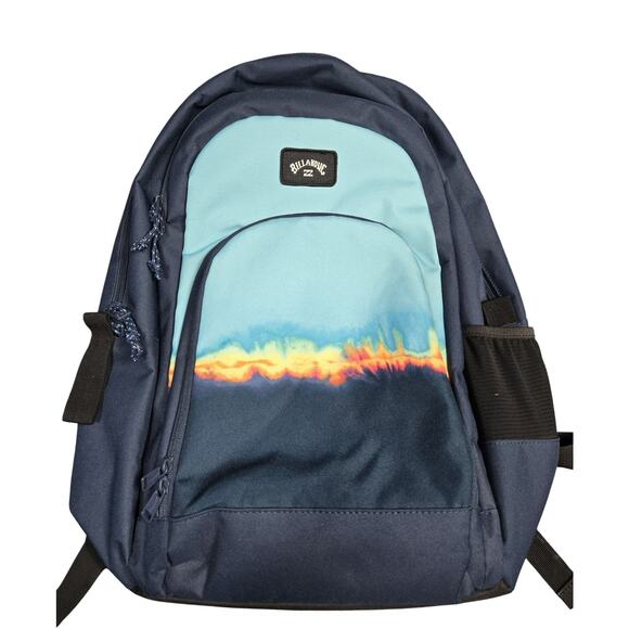 Billabong Other - Billabong Backpack Blue Tie Dye School Laptop Bag Water Bottle Pockets Large